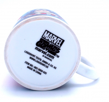 Marvel's Avengers: Captain America Keramik Tasse "Cap Goes Wild!" von Logoshirt